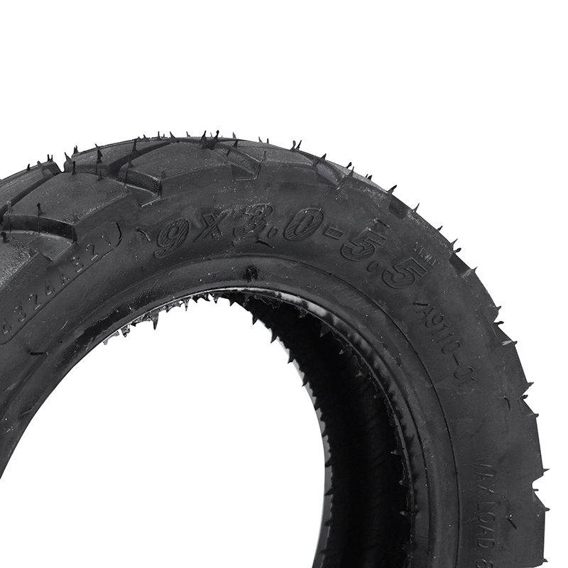 Pneu trottinette tubeless 9 x 3.00-5.5 cross noir Sélection P2R - vue 4