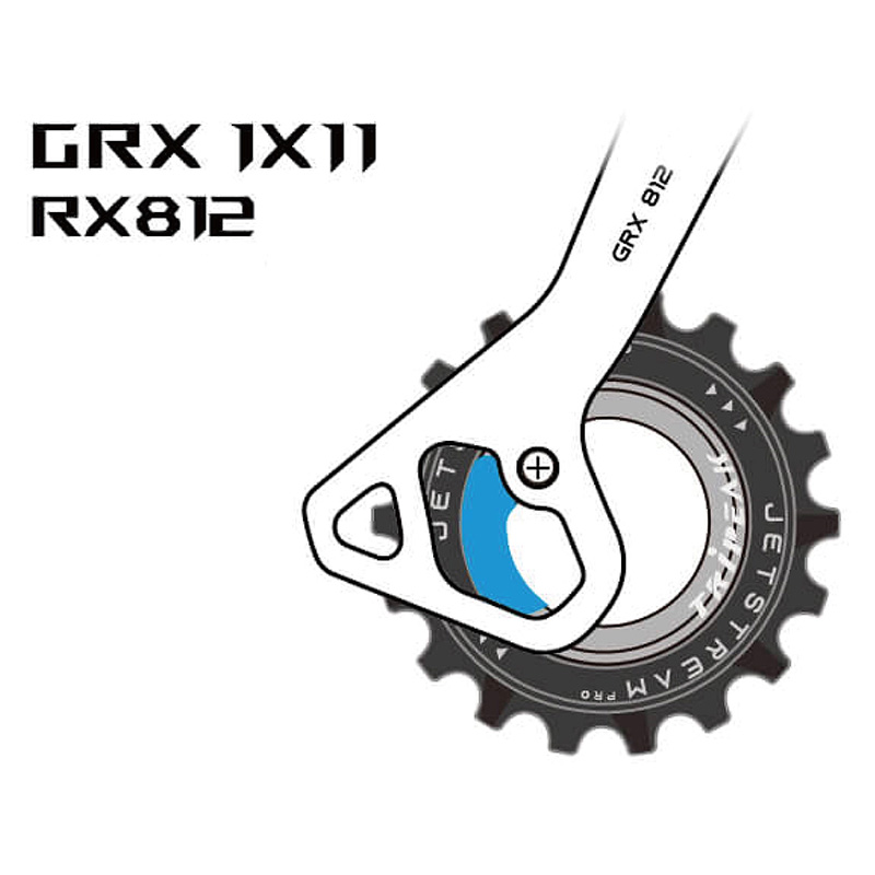 Galet derailleur aopw Tripeak 11-18 dents ceramique 11X1V. shimano GRX RX812 - 817 noir (jeu de 2) (garantie 4 ans) - vue 3