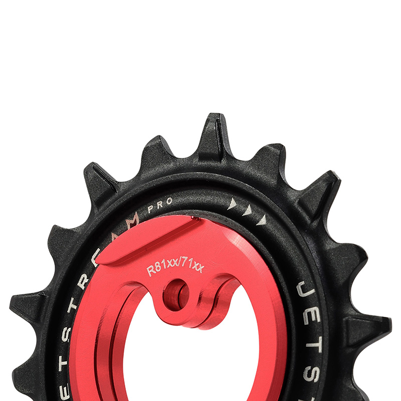 Galet derailleur aopw Tripeak 12-18 dents ceramique 12X2V. shimano ultegra R8100 - 105 R7100 rouge (jeu de 2) (garantie 4 ans) - vue 2