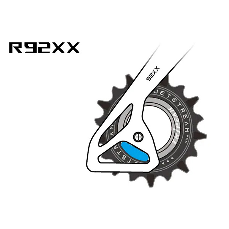 Galet derailleur aopw Tripeak 12-18 dents ceramique 12X2V. shimano dura-ace R9200 noir (jeu de 2) (garantie 4 ans) - vue 3