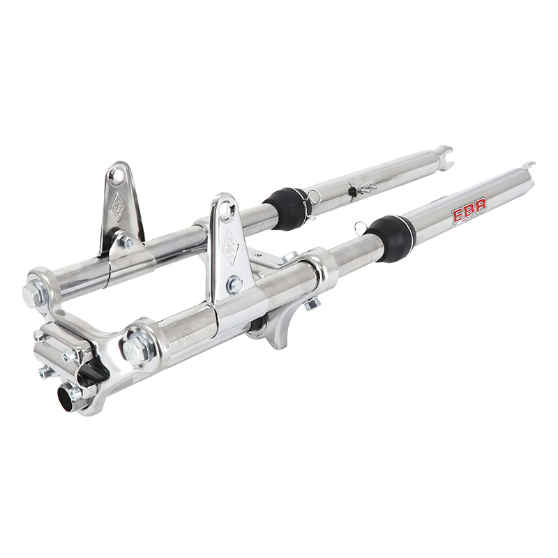 Fourche cyclo EBR pour MBK 51 chrome diamètre 28 mm - vue 3