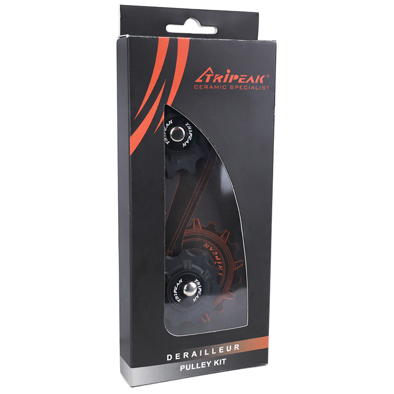 Galet dérailleur VTT Tripeak 11-11 dents céramique 11-10V Shimano-SRAM noir (blister de 2) - vue 4