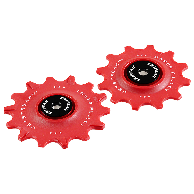Galet de dérailleur route Tripeak 12-14 dents céramique 11V Shimano Dura-Ace R9100 Ultegra R8000 105 R7000 rouge (lot de 2) - vue 2
