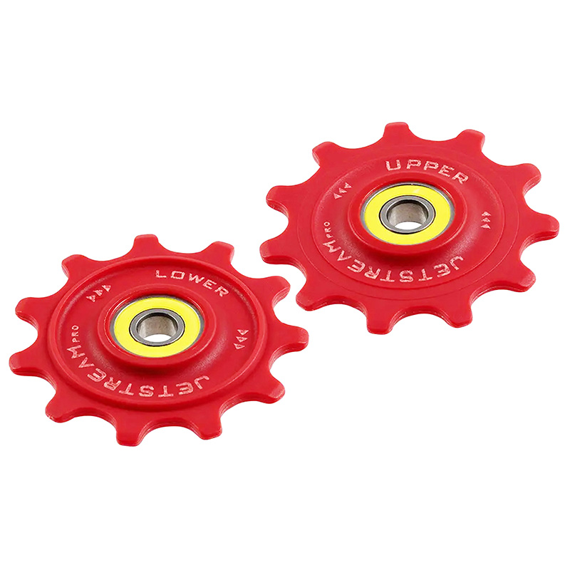 Galet de dérailleur route Tripeak 11-11 dents céramique 12V Shimano Dura-Ace R9200 / Ultegra R8100 / 105 R7100 rouge (blister de 2) - vue 2