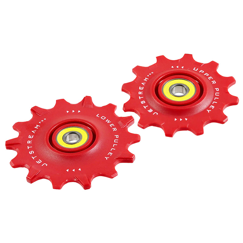 Galets de dérailleur route Tripeak 12-14 dents céramique 12V Shimano Dura-Ace R9200 Ultegra R8100 105 R7100 rouge - vue 2