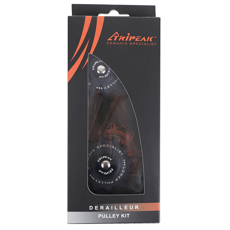 Galet dérailleur VTT Tripeak 12-12 dents céramique 11V SRAM X0 X1 X01 GX noir (blister de 2) - vue 4