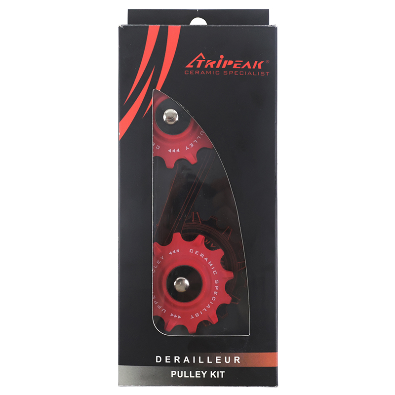 Galet dérailleur VTT Tripeak 12-12 dents céramique 11V SRAM X0 X1 X01 GX rouge (lot de 2) - vue 4