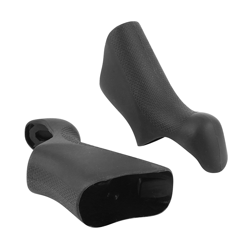 Repose-mains vélo P2R compatible Shimano Ultegra DI2 6770 caoutchouc noir (paire) - vue 2