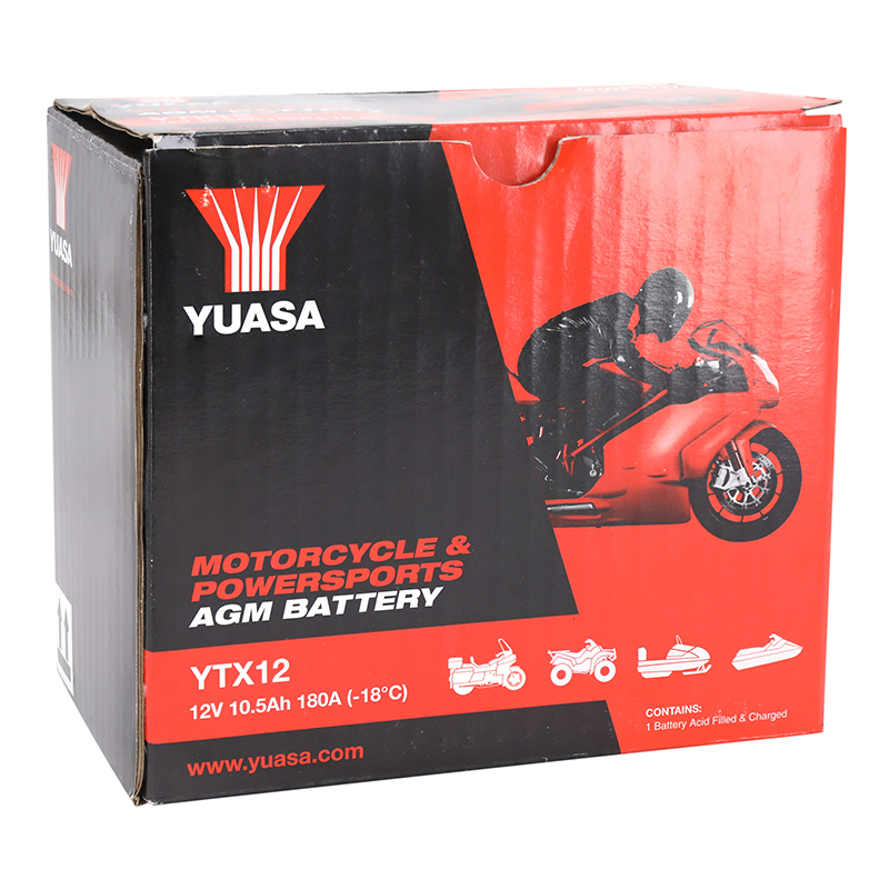 Batterie 12V 10 ah YTX12 Yuasa sans entretien prete a l'emploi (lg150xl87xh130mm) (activee en usine-fa) - vue 2