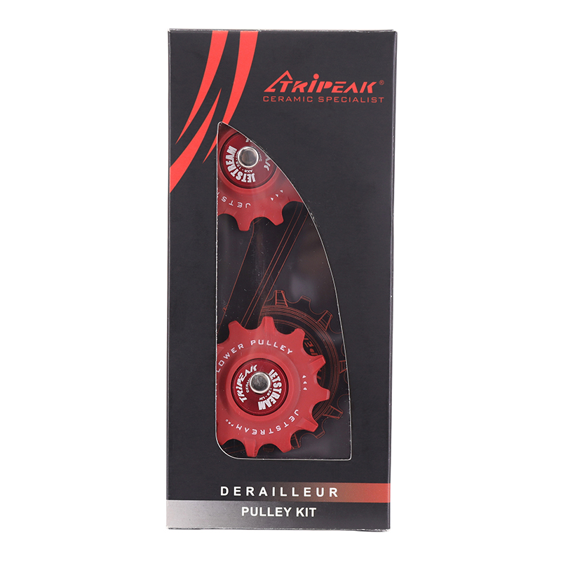 Galet dérailleur route Tripeak 12-12 dents céramique 12V SRAM eTap AXS rouge (blister de 2) - vue 3