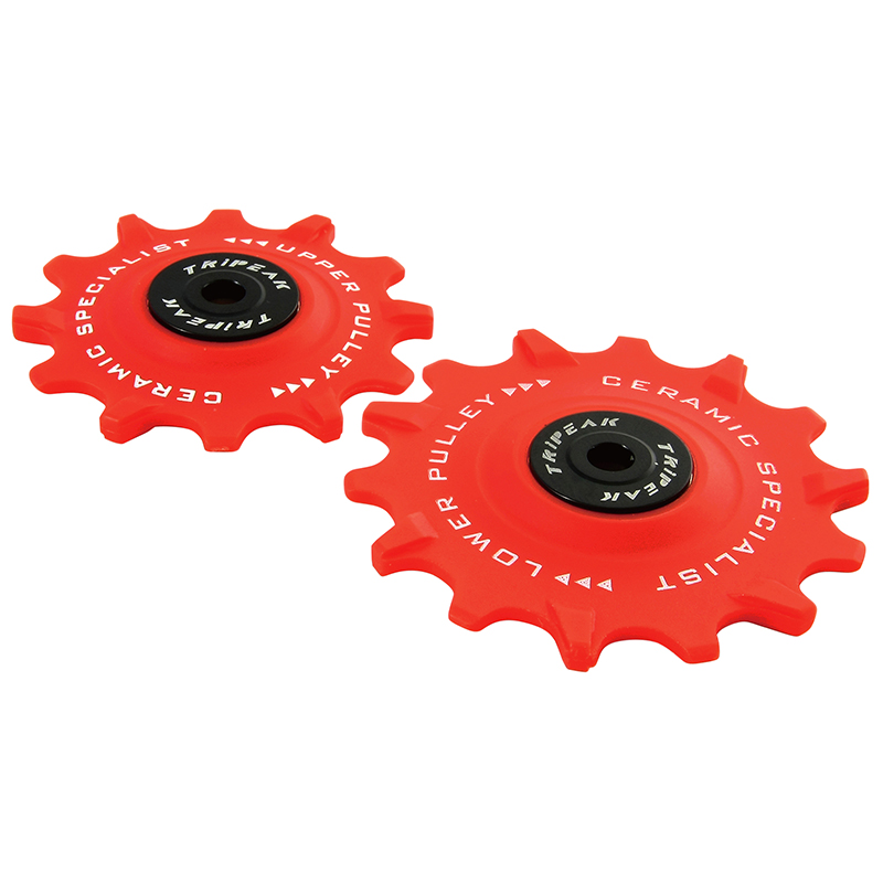 Galet de dérailleur route Tripeak 12-14 dents céramique 12V SRAM eTap AXS rouge (blister de 2) - vue 2