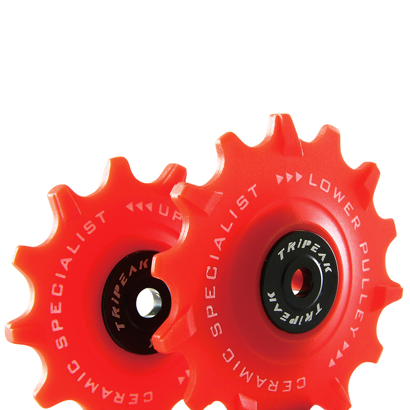 Galet de dérailleur route Tripeak 12-14 dents céramique 12V SRAM eTap AXS rouge (blister de 2) - vue 3