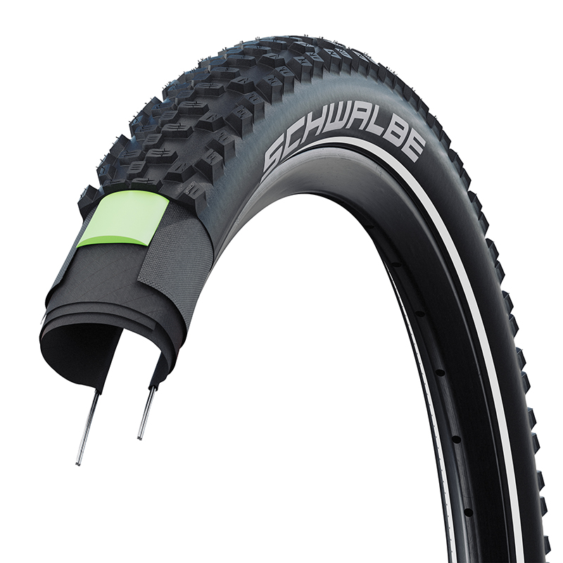 Pneu VTC Schwalbe Smart Sam Addix Performance 700 x 40 Gravel Noir TR Flanc Réflex Compatible VAE - vue 2