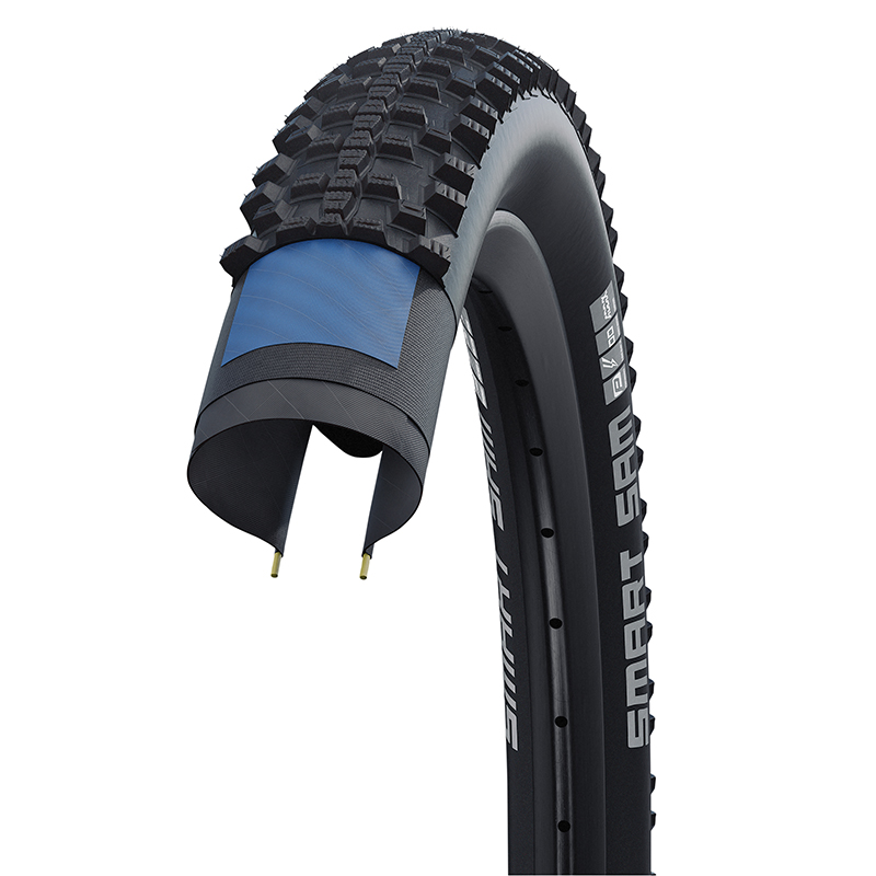 Pneu VTT Schwalbe Smart Sam Addix Performance 26 x 2.10 noir TR - vue 4