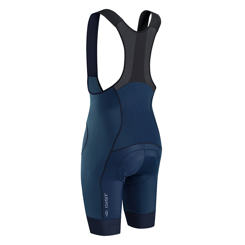 Cuissard court GIST Ride Discover bretelles fond HD ergonomique bleu bords noir XXL - vue 2
