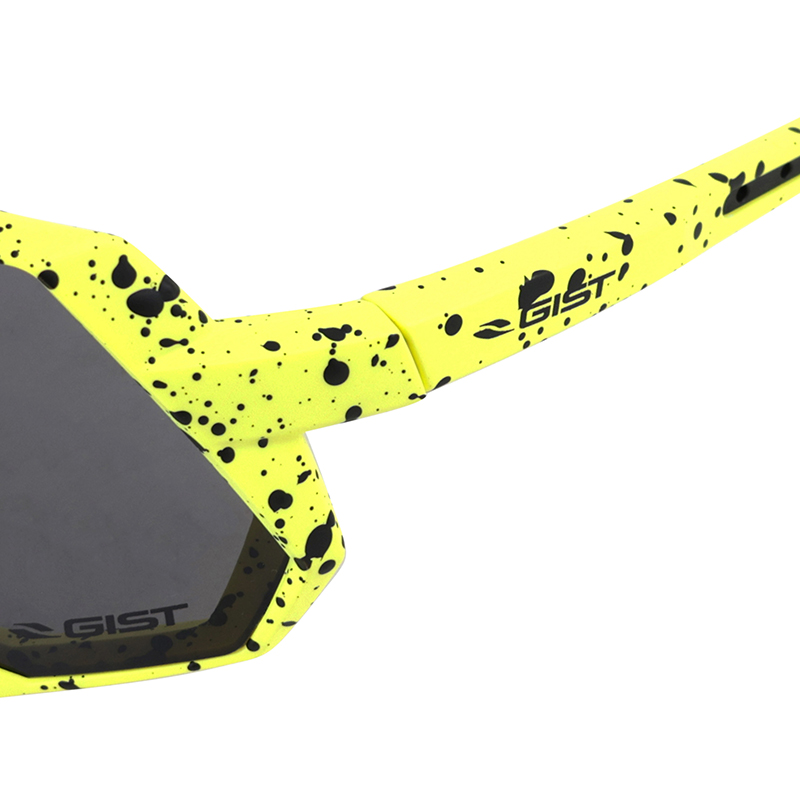 Lunettes de vélo adulte Gist Mask monture jaune fluo verres noir polycarbonate - vue 5