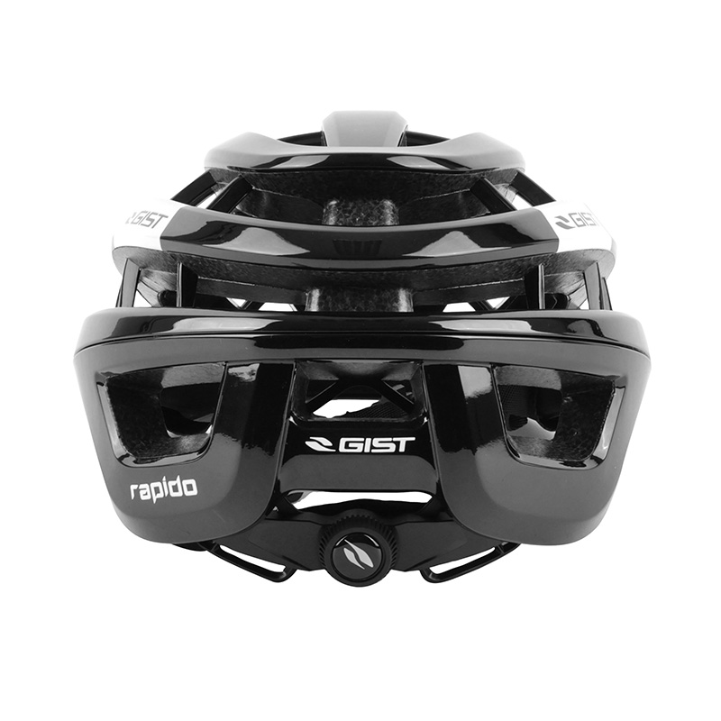 Casque vélo adulte GIST Route Rapido noir brillant 56-62 cm - vue 6