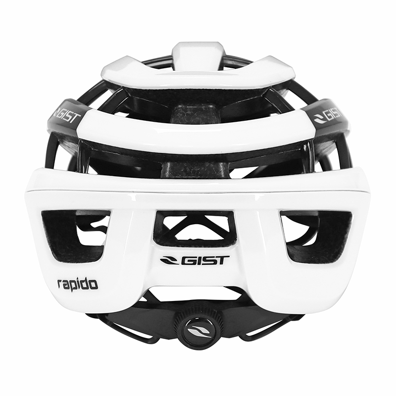 Casque vélo adulte GIST Route Rapido blanc brillant 52-58 cm - vue 6