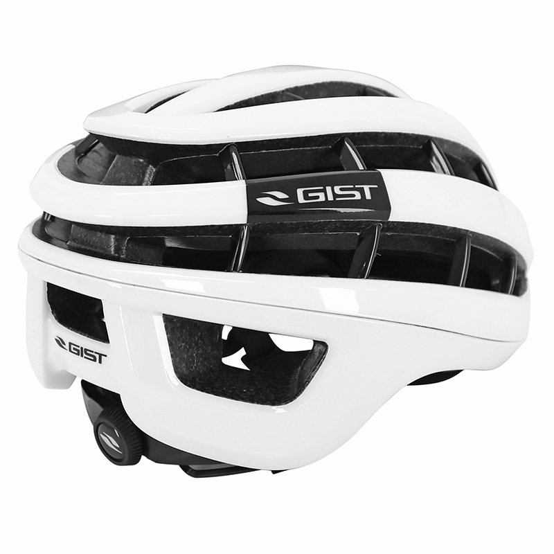 Casque vélo adulte GIST Route Rapido blanc brillant 52-58 cm - vue 7
