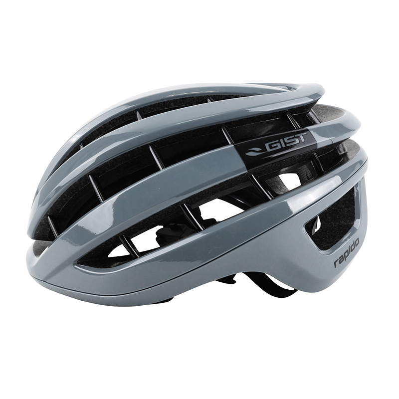 Casque vélo adulte GIST Route Rapido gris brillant 52-58 cm - vue 4