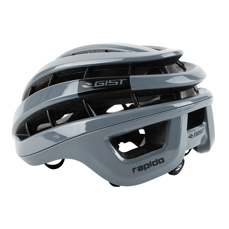 Casque vélo adulte GIST Route Rapido gris brillant 52-58 cm - vue 5