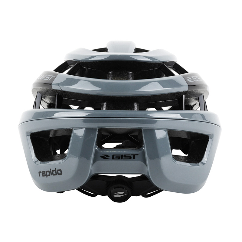 Casque vélo adulte GIST Route Rapido gris brillant 52-58 cm - vue 6