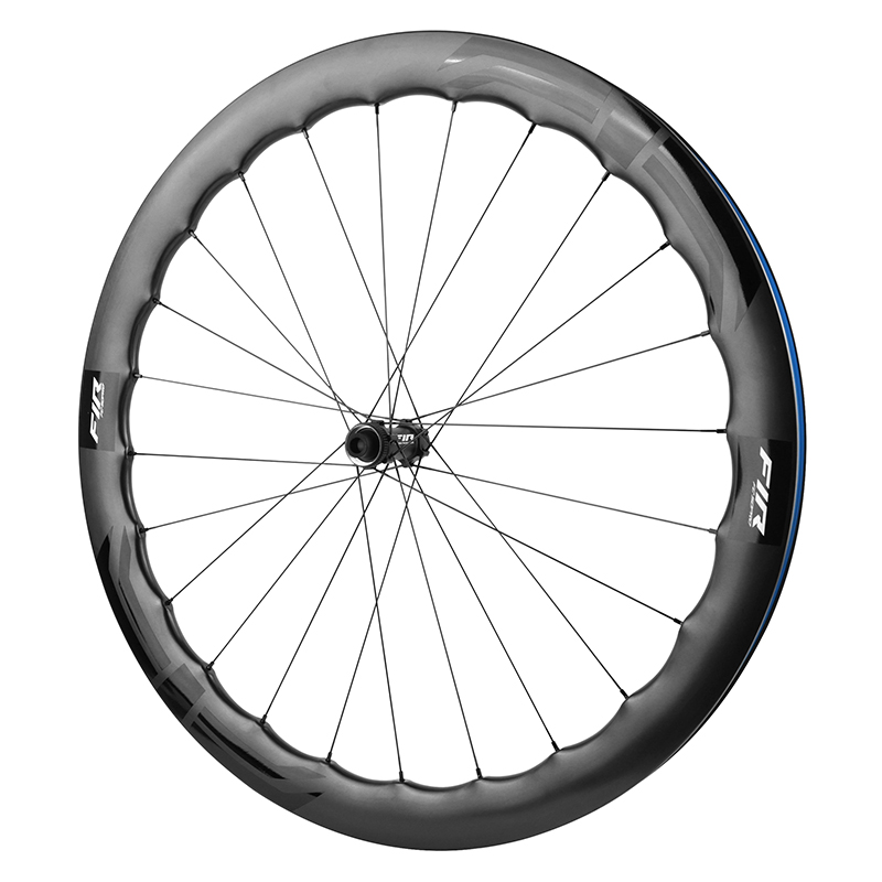 Roues route disque 700 Fir FC 50 Pro Centerlock carbone noir cassette SRAM XDR 12V axe traversant 12-100 et 12-142 hauteur-profil 46-50 mm (paire) tubeless ready - vue 3