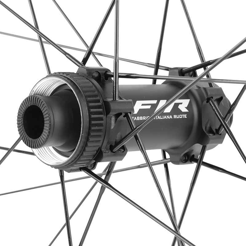 Roues route disque 700 Fir FC 50 Pro Centerlock carbone noir cassette SRAM XDR 12V axe traversant 12-100 et 12-142 hauteur-profil 46-50 mm (paire) tubeless ready - vue 5