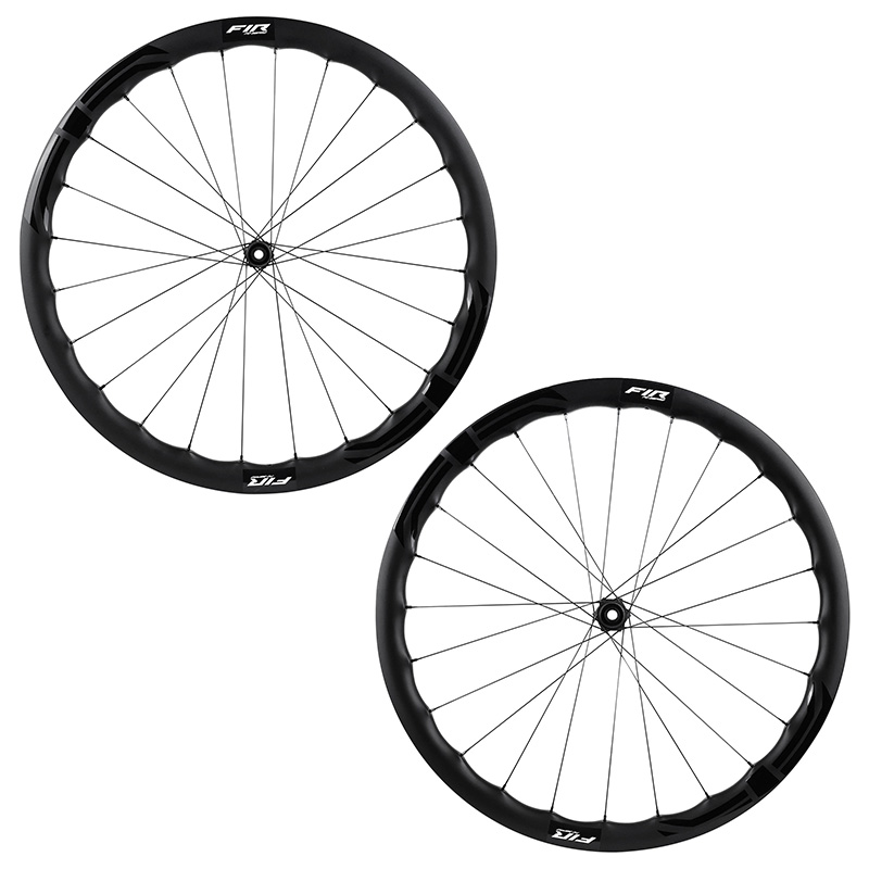 Roues route disque 700 FIR FC 38 Pro Centerlock carbone noir cassette Shimano 12-11V axe traversant 12-100 et 12-142 tubeless ready paire - vue 2