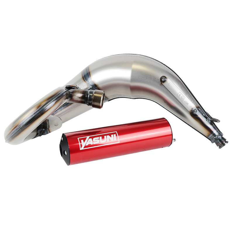 Silencieux Yasuni Cross ML verni pour Rieju 50 MRT Pro passage haut rouge TUB807TE-D57 - vue 2