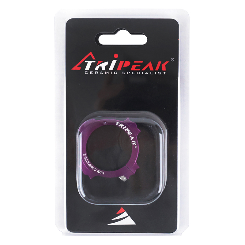 Écrou-bague réglage précontrainte pédalier Tripeak pour SRAM DUB violet - vue 2
