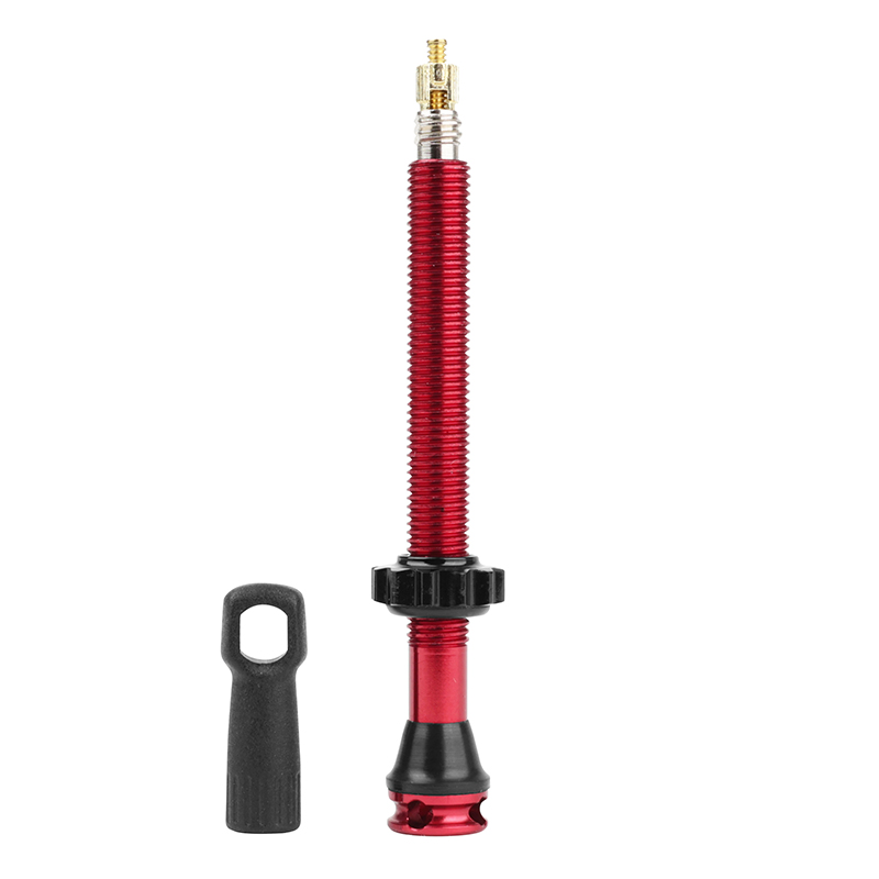 Valve de pneu tubeless Presta Newton rouge 47 mm 4 trous - Unité - vue 2