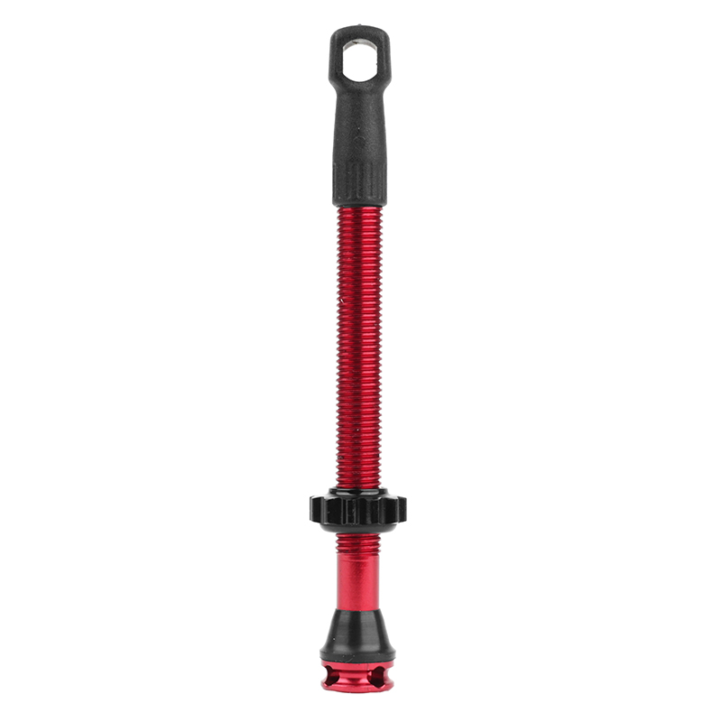 Valve de pneu tubeless Presta Newton rouge 60 mm 4 trous