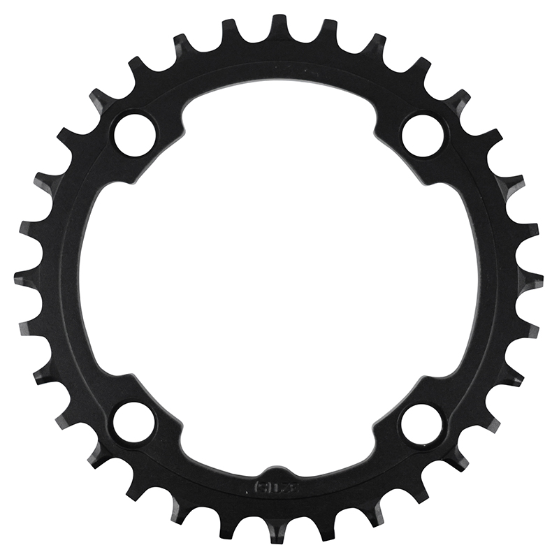 Plateau VTT 4BRA d.104 pour Sunrace 32DTS mono noir alu compatible autres marques narrow wide - vue 2