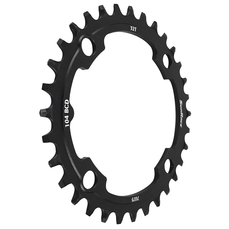 Plateau VTT 4BRA d.104 pour Sunrace 32DTS mono noir alu compatible autres marques narrow wide - vue 3