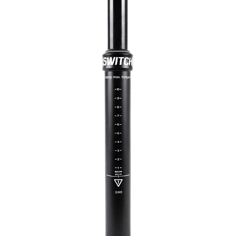 Tige de selle VTT telescopique Switch SW-08 alu noir diam. 31,6 L430MM (par levier 15-120MM) - vue 5
