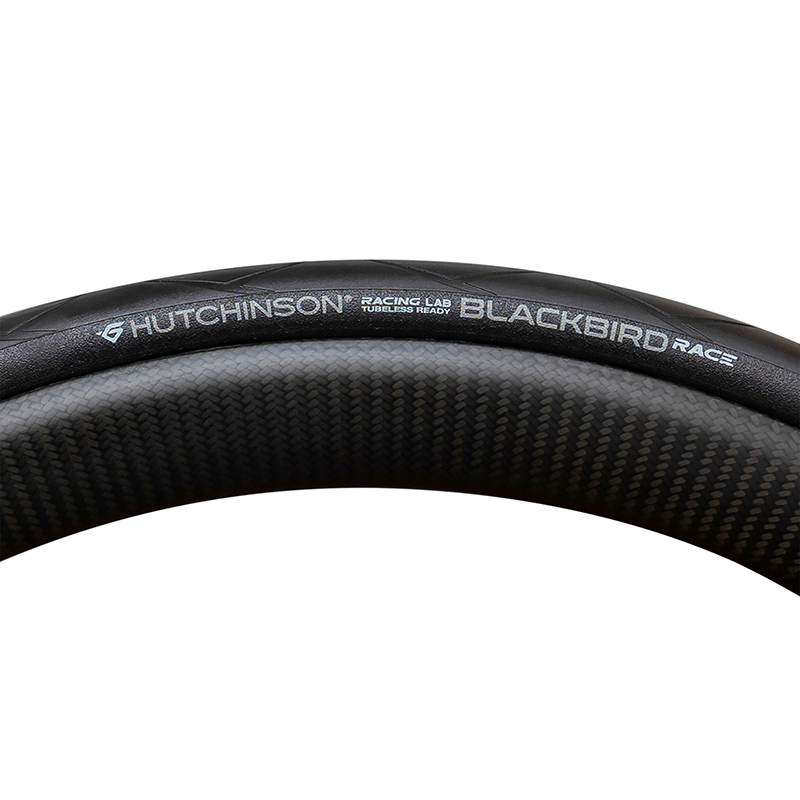 Pneu route 700 x 28 Hutchinson blackbird race tubeless ready TS noir (28-622) - vue 3