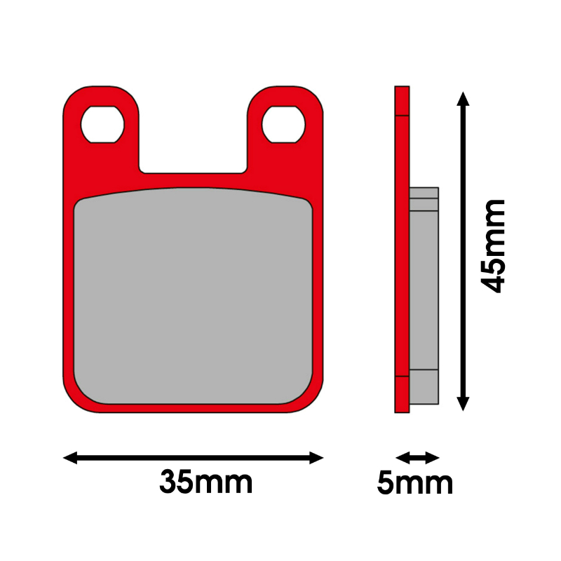 Plaquette de frein Malossi MHR - vue 2