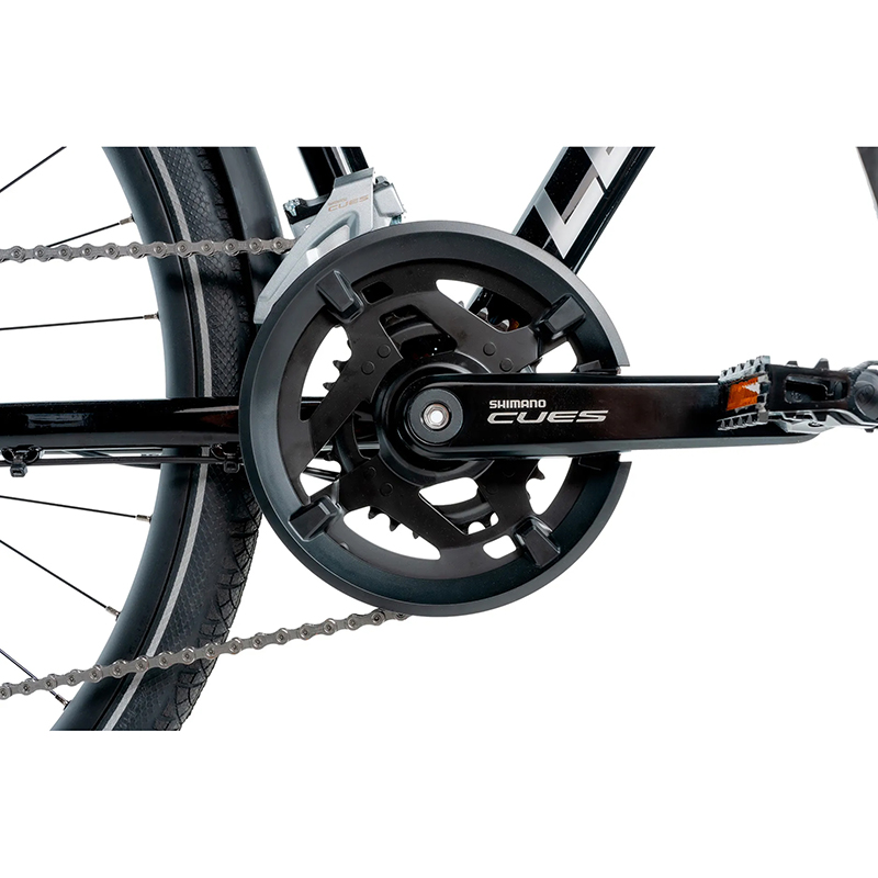 Velo musculaire VTC 28 Leader Fox espirit 2025 homme noir 9V cadre alu 19 pouces (taille adulte 178 à 185 CM) - vue 5