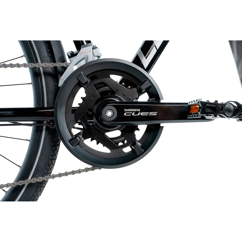 Velo musculaire VTC 28 Leader Fox espirit 2025 femme noir 9V cadre alu 18 pouces (taille adulte 168 à 178 CM) - vue 5