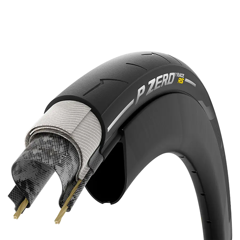 Pneu route 700 x 30 Pirelli p zero race RS noir TS (30-622) - vue 4