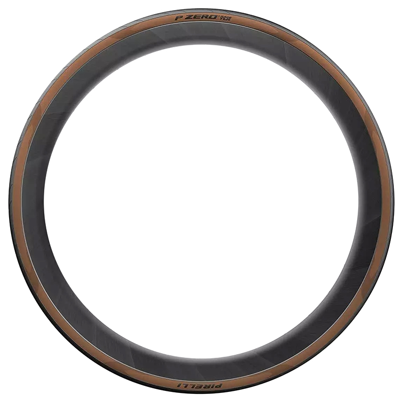 Pneu route 700 x 30 Pirelli p zero race RS classic tanwall noir flanc marron TS (30-622) - vue 3