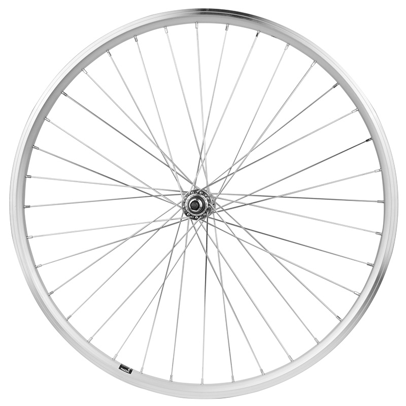 Roue VTT Velox 27,5" ER10 avant moyeu alu axe plein jante 19C argent 36 rayons - vue 2