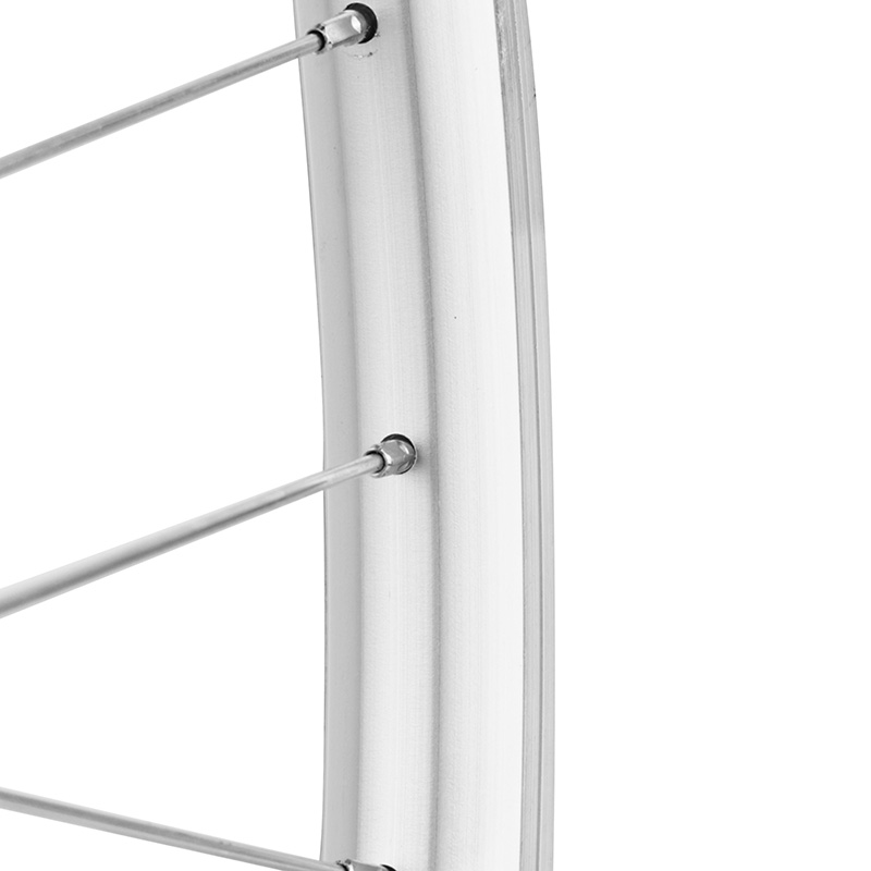 Roue VTT Velox 27,5" ER10 avant moyeu alu axe plein jante 19C argent 36 rayons - vue 4