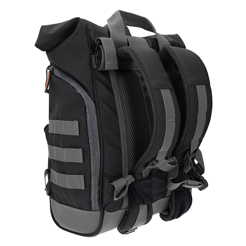 Sacoche arrière vélo Sélection P2R Hapo.G Roll-top noir medium convertible 53x27x16cm - vue 5