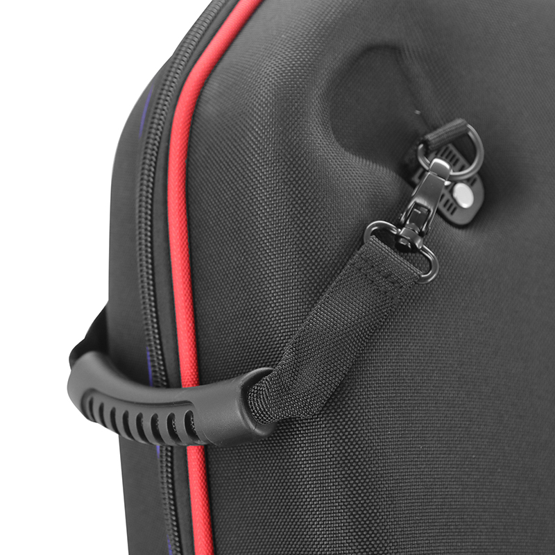 Valise de transport vélo thermoformée rigide VTT-Route noir avec roulettes Sélection P2R - vue 6