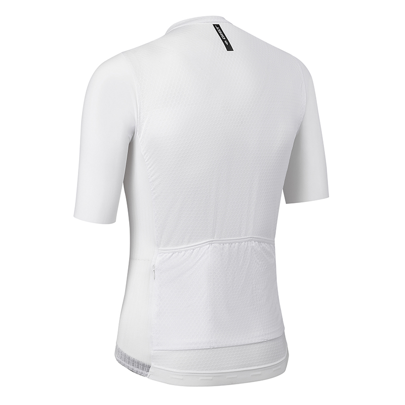 Maillot GIST Été Podium manches courtes zip total blanc XXL - vue 2