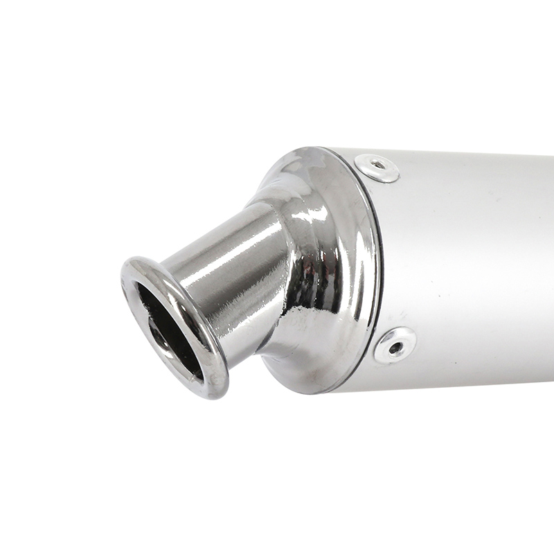 Pot d'échappement cyclo serpentin V2 renforcé adaptable Peugeot 103 SP-MVL à bride finition vernis Sélection P2R - vue 6