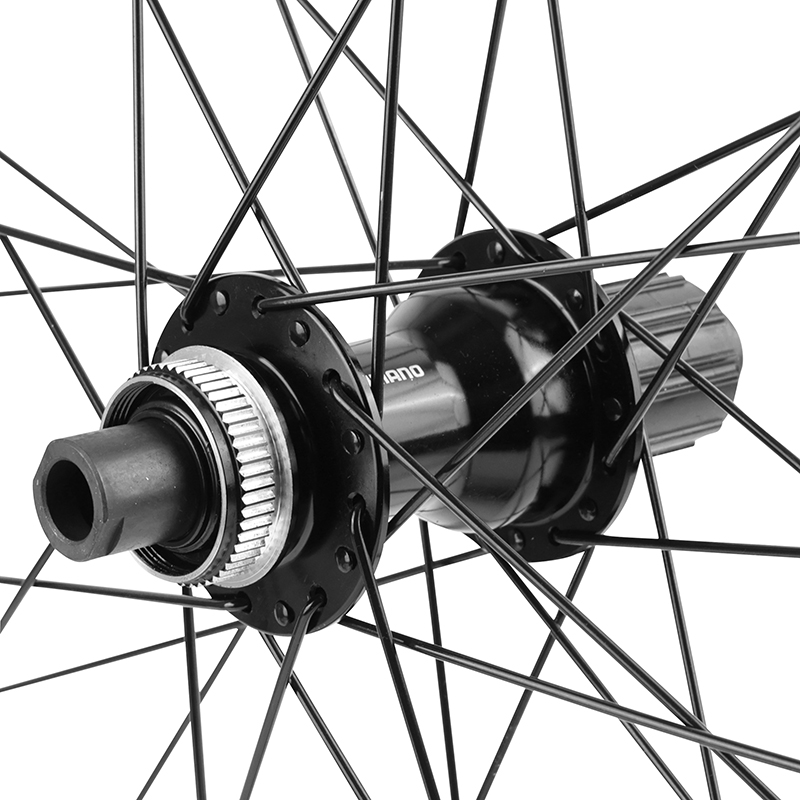 Roue VTT 29" Velox Klixx Boost Tubeless Ready Arrière Noir Moyeu Centerlock Shimano TC500 11-10-9V Axe Traversant 12-148 Jante 23C 32 Rayons - vue 3
