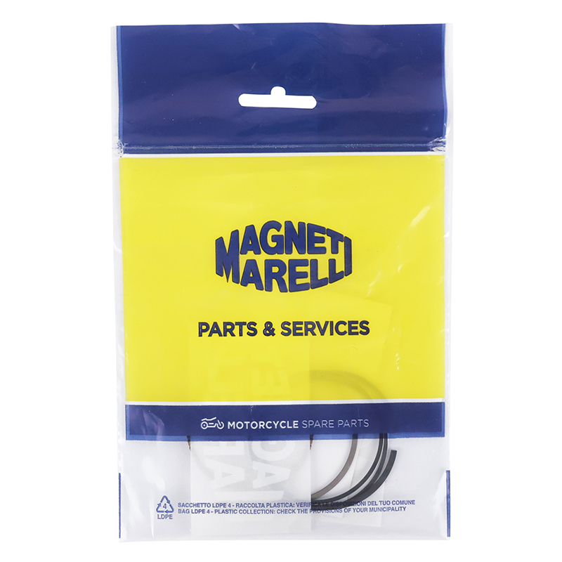 Segment maxiscooter adaptable Sym 125 Fiddle 2, Jet 4, Symphony, Orbit 2,3 - Peugeot 125 Tweet, 125 Django, Speedfight 3 (diam 52,4 mm) Magneti Marelli - vue 2